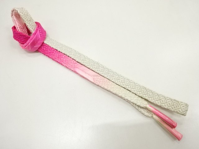 未使用品　正絹　手組帯締め